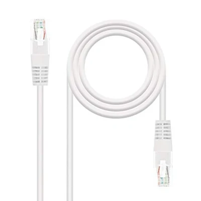 Image de NANOCABLE 10.20.0110 RJ45 Cat.5E UTP AWG24 câble de raccordement AWG24, blanc