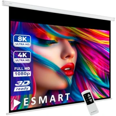 Image de ESMART Professionnel MIMOTO Écran de Projection moteur 244 x 183 cm (120&quot;) 4:3 Télécommande programmable