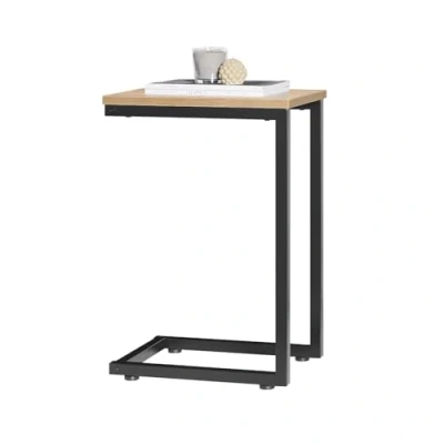 Image de SoBuy Table d’Appoint Bout de Canapé à Café Moderne Mobile Basse avec Cadre en Acier pour Salon, Chambre, Balcon FBT44 N