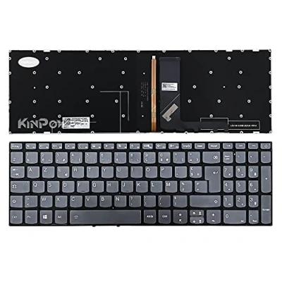 Image de KINPOWER Clavier Azerty Français Compatible avec Lenovo L340 17API Rétro éclairage