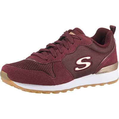 Image de Skechers Retros og 85 goldn Gurl Baskets Femme, Rouge Bourgogne, 36,5 EU