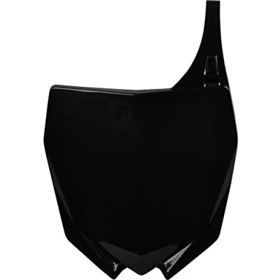 Image de POLISPORT 8678400002 Plaque d&#039;immatriculation avant réplique OEM en plastique brillant durable et résistant compatible avec les motos Yamaha couleur noir