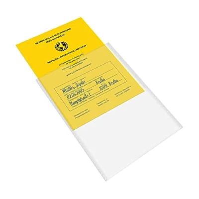 Image de mtb more energy® Lot de 2 étuis protection pour carnet vaccination Dimensions : 13 x 9,3 cm Date d&#039;exposition à partir 2005 Transparent mat