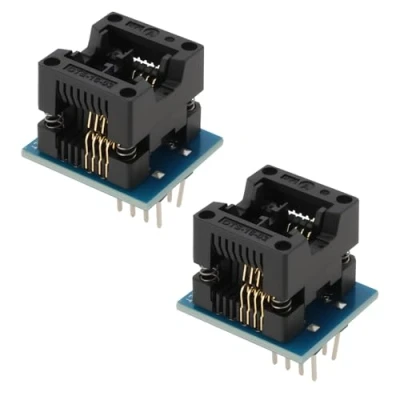 Image de YINETTECH Adaptateur de Programmation SOP8 SOIC8 SO8 à DIP8 Module Convertisseur Prise IC Programmeur 24x20mm 150mil