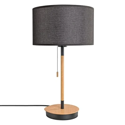 Image de Paco Home Lampe À Poser Chambre Abat Jour Tissu Chevet Textile E27 Lecture Scandinave Bureau