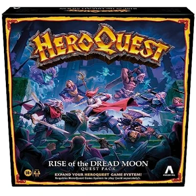 Image de Avalon Hill HeroQuest Rise of The Dread Moon Quest Pack, nécessite Un système de Jeu pour Jouer, Jeux rôle, Taille M 14 Ans et Plus