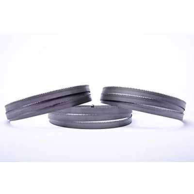Image de Lot de 3 lames scie à ruban Encut haute performance 1440 x 13 0,65 mm, 10 14 dents par pouce bimétallique M42 ex. pour FEMI NG120XL, ABSNG120, 784 XL, Berg &amp; Schmid TBS 102, Alfra, Flott