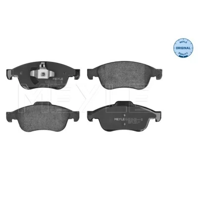 Image de MEYLE 025 249 1418 Jeu de plaquettes frein ORIGINAL Quality Essieu avant non préparé pour indicateur d&#039;usure avec tôle anti bruit RENAULT: MEGANE 3