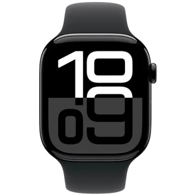 Image de Apple Watch Series 10 4G 46mm Noir (Bracelet En Silicone M/L)