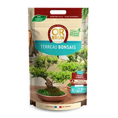 Image de OR BRUN Terreau Bonsaï 4L Meilleure Enracinement du Utilisable en Agriculture Biologique OBRTCDBONSAI4