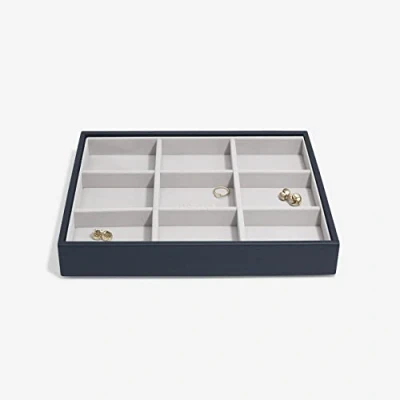 Image de Stackers Boucles d&#039;oreilles classiques bleu marine