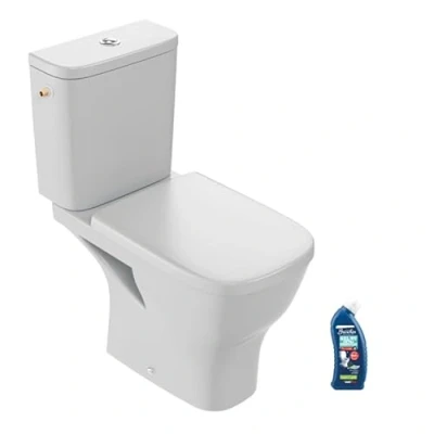 Image de WC à poser sans bride Jacob Delafon Struktura + abattant nettoyant