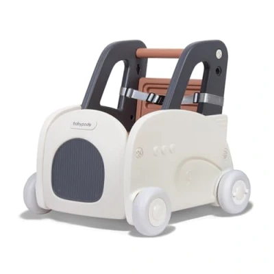 Image de Leogreen Upgrade Trotteur Bébé 4 en 1 Multifonctionnel Evolutif Bebe avec Vitesse Réglable,Marcheur,Chariot de Marche,Trotteur Voiture,Roues Jouet Chariot pour Ans et Plus Fille Garçons
