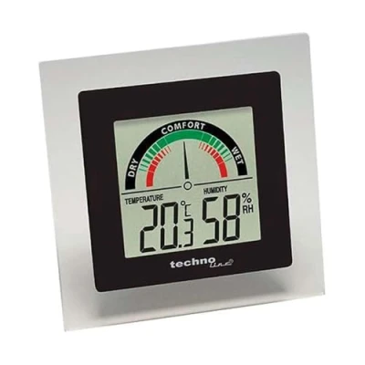 Image de Technoline WS 9415 Thermomètre avec Affichage de la Température Intérieure/Humidité Intérieure Noir/Transparent