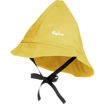 Image de Playshoes Mixte enfant Regenmütze, Baumwollfutter Bonnet, Jaune (12 gelb ), 49 EU
