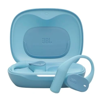 Image de JBL Sense Lite True Wireless écouteurs Ouverts sans Fil, Conception Crochet d&#039;oreille, Conduction aérienne, OpenSound, 32 h d&#039;autonomie, étanches IP54, compatibles Headphones, Bleu