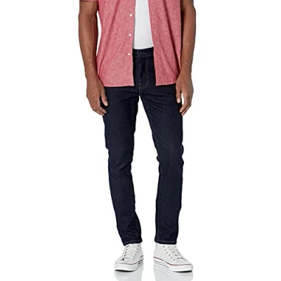Image de Amazon Essentials Jean Stretch Confortable Coupe Skinny (Déjà Goodthreads) Homme, Bleu Foncé, 36W / 30L