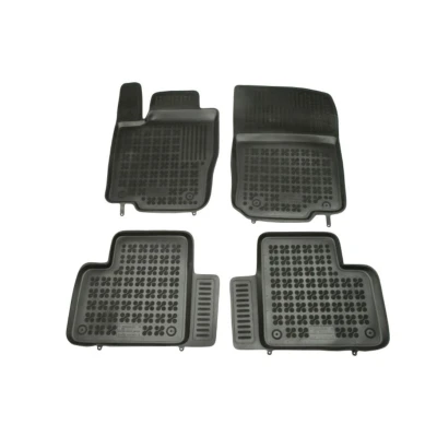 Image de REZAW PLAST 201714 Ensemble de tapis sol Caoutchouc avant et arrière 4 noir Sur mesure