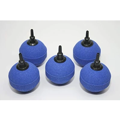 Image de Lot de 5 diffuseurs d&#039;air en forme boule cm Pierre à oxygène Pour aquarium et bassin Bleu