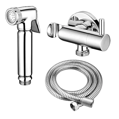 Image de Douchette design pour WC/bidet Kit complet avec mitigeur Rond