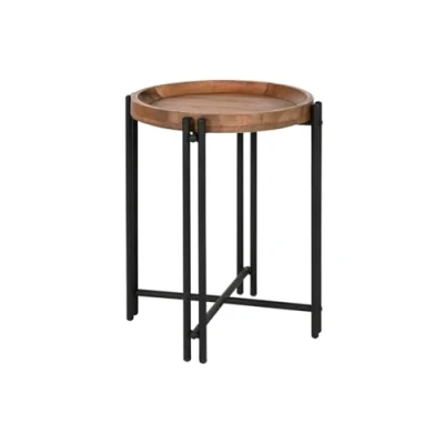 Image de Table d&#039;appoint HOME ESPRIT Multicolore Bois et Métal 50 x 60 cm Petit meuble complément