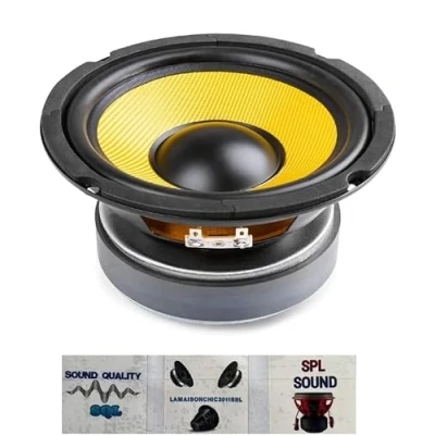 Image de 1 Fenton 902.423 WK16 Enceinte woofer Wide Range Kevlar 16,5 cm 165 mm 6,5&quot; 125 Watts rms 250 Max sensibilité 8 ohms 88 DB Suspension Gomme, pièce + 3 Sticker Cadeau