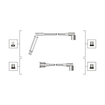Image de MAGNETI MARELLI 941319170045 Jeu De Fils d&#039;Allumage OPEL: Corsa B 3/5 portes, A CC, Vectra Berline