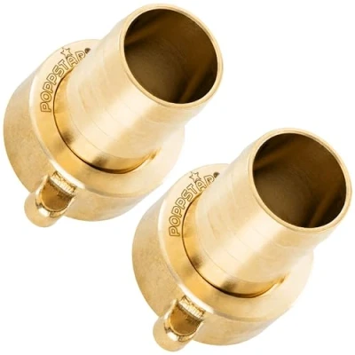 Image de Poppstar 2x Raccord de Tuyau 3/4 Pouces en Laiton (incl. Écrou avec Joint Plat) 3/4&quot; Filetage Intérieur sur Douille (19 mm)