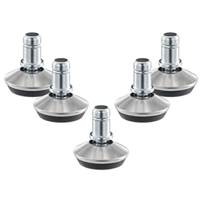 Image de kwmobile Cloches pour chaise de bureau Lot 5 embouts remplacement roulettes 10/22 mm Pied siège fixe avec patins sol dur