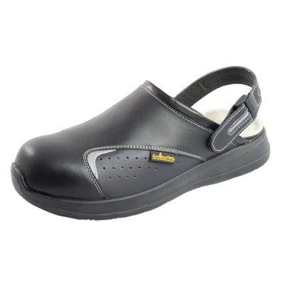 Image de EuroRoutier 2.0 Basic Black, Sabots Chaussures de sécurité en Cuir certifiées SB A E FO SRC (Numeric_47)