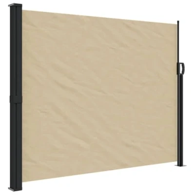 Image de vidaXL Auvent latéral rétractable Beige 160x300 cm, écran d’intimité de Jardin, Brise Vue Balcon, d&#039;extérieur, d&#039;extérieur