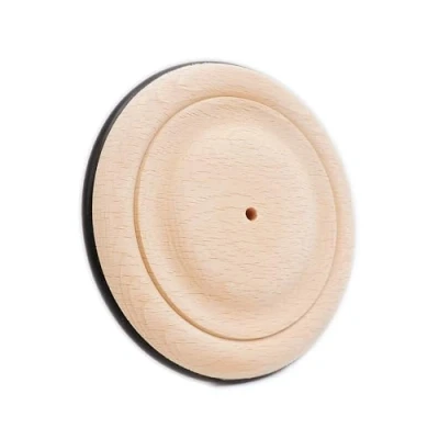 Image de Roue en bois de hêtre avec pneu caoutchouc 120 mm, 1 pièce Roues fabriquées Autriche