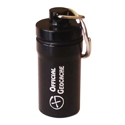 Image de Geocaching Micro Cache Official Geocache 5,2 cm Noire