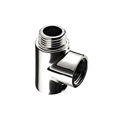 Image de Schell 16240 1 Raccord en T 1/2&quot;, Laiton chromé, argenté