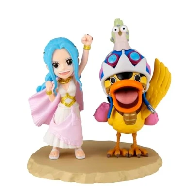 Image de Banpresto Figurine d&#039;action Nefeltari Vivi &amp; Karoo One Piece World Collectable Log Stories 7 cm Multicolore BP89559P