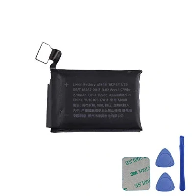Image de Batterie de rechange A1848 compatible avec Watch Series 3 38 mm GPS + Cellular version MQJU2LL/A MQKW2LL/A, MQKV2LL/A, MR2W2LL/A outils