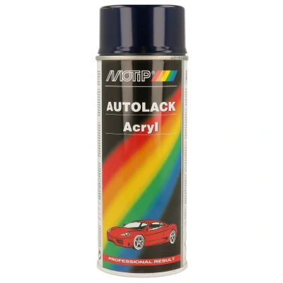 Image de MOTIP 54596 Peinture combinée pour voitures 400ml aérosol Bleu Kompakt blue metallic 12 ml