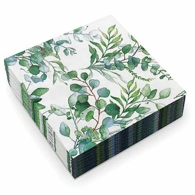 Image de Serviette Papier Mariage,Serviette de Table Papier,80 Pièces Serviettes en Papier,Serviette Bapteme,Serviette Mariage 33x33cm,Serviette Personnalisée pour Mariage,Jardin,Fête