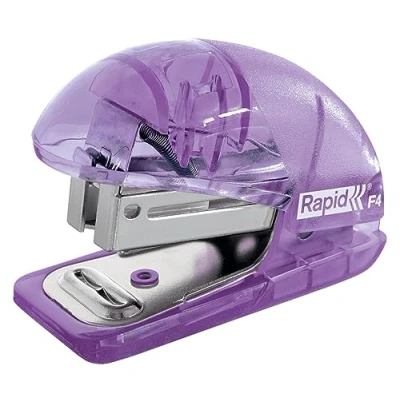Image de Esselte Rapid Mini Agrafeuse, Rechargeable par le Haut, Capacité 10 Feuilles, Ôte Agrafe Intégré, Maison / Bureau École, Agrafes Incluses, Gamme Colour&#039;Breeze, Lavande, 5001532