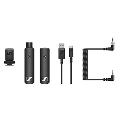 Image de Sennheiser XSW D Kit d&#039;entretien portable, microphone sans fil numérique portable prêt à l&#039;emploi pour l&#039;audio de l&#039;appareil photo, plage fonctionnement 75 m, autonomie 5 heures 2,4 GHz