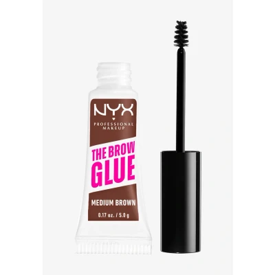 Image de Nyx Professional Makeup THE BROW GLUE Instant Styler Gel sourcils Warm Brown, Femme, Taille: 5 g, brown