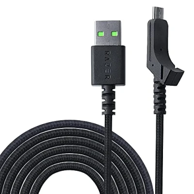 Image de HUIYUN Câble de charge USB compatible avec Razer Lancehead Wireless Gaming Mouse RZ01 02120100 R3U1