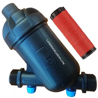 Image de Suinga FILTRE à ANNEAUX 3/4&quot;. Capacité de filtration 120 Mesh. Utilisé dans les installations d&#039;irrigation et IRRIGATION GOUTTE À GOUTTE. Filetage mâle 3/4&quot; pour s&#039;adapter un TUYAU 25 mm.