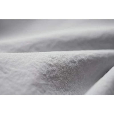 Image de L1NK STUDIO Housse de Couette uni lit 135 cm (220X220cm) 100% Coton (Percale 200 Fils) Perla