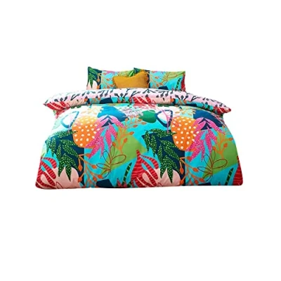 Image de furn. Parure de lit Coralina, Polycoton, Multicolore, Simple