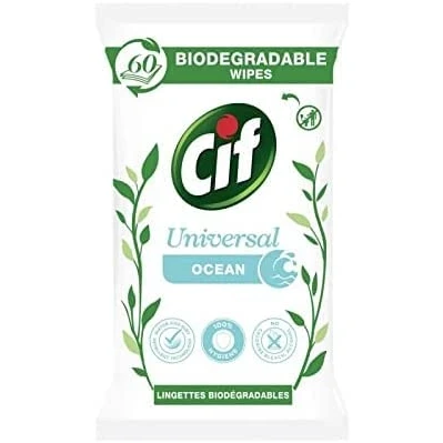 Image de CIF Lingettes Nettoyantes Biodégrables Océan X60 le Lot De 4