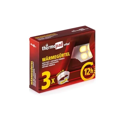 Image de Thermopad Vital Ceinture Chauffante 3pièces avec 4 cellules de Chaleur Taille S XL Profonde 42C