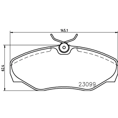 Image de HELLA 8DB 355 011 091 Jeu de plaquettes frein contact signal d&#039;usure inclus avec accessoires RENAULT: TRAFIC 2 Kasten, Bus, ESPACE 3