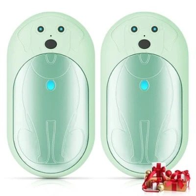 Image de Chauffe Main Rechargeable, Lepwings 2 Pack Chaufferette Électrique Reutilisable, 20 Heures de Chauffage Continu avec 3 Modes, Batterie 6000 mAh, Cadeaux d&#039;hiver pour Hommes et Femmes Vert