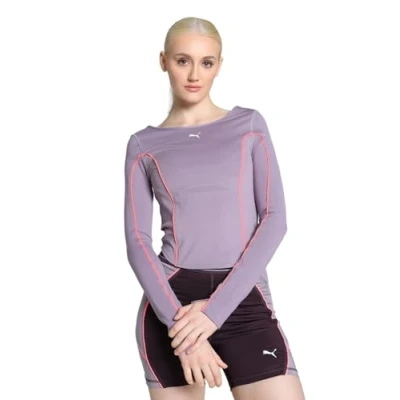 Image de Puma Cloudspun Tshirt à manches longues, Femme, Taille: Large, Pale plum